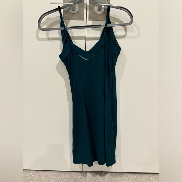 Free People- Dark Teal- Fitted Dress- Small - Picture 2 of 2